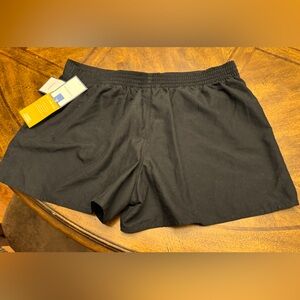NWT CROFT & BARROW SWIM SHORTS WOMEN'S 14 HIGH TUMMY TRIMMER BLACK